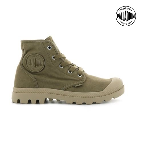 Palladium Pampa Hi Laarzen Dames Olijfgroen | NL 36HJDQU